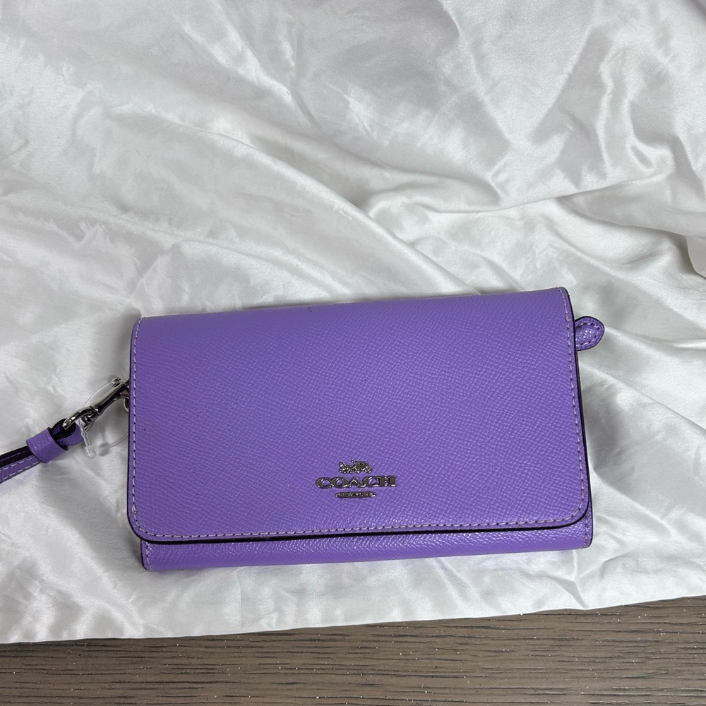 Coach Lavender Wristlet Clutch